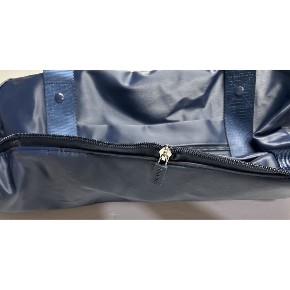 IHKWIP Packable Duffel Bag Navy Blue water repellent trolley sleeve new - Picture 10 of 12